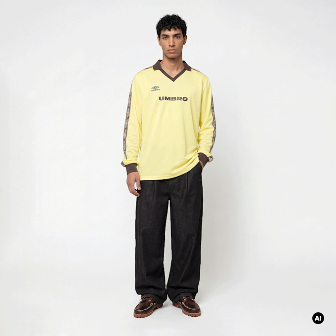 Umbro Taped Longsleeve Jersey žuta 94350 6
