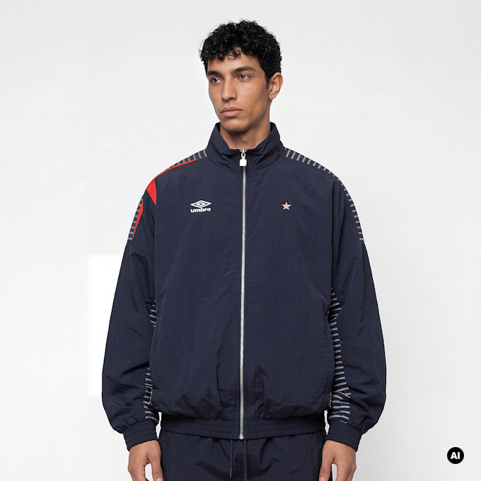 Umbro Relaxed Track Jacket blauw 94361 1