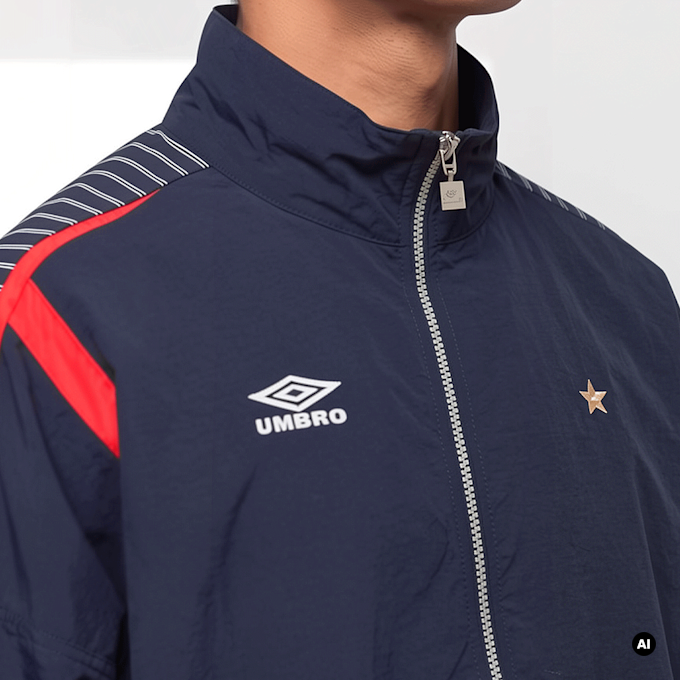 Umbro Relaxed Track Jacket blauw 94361 3