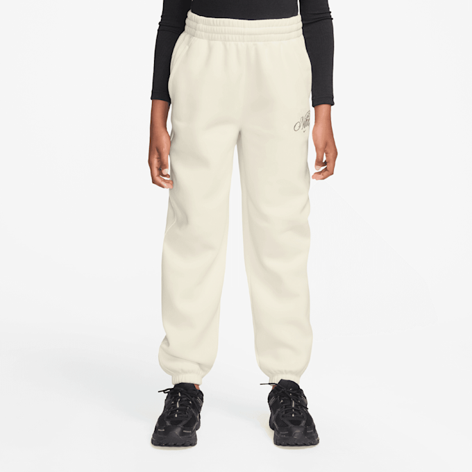 Nike   Sportswear Club Fleece Loose Graphic Pant beige 94565 1