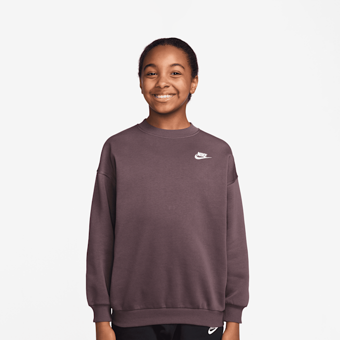 Nike   Sportswear Club Fleece Oversized Sweatshirt brązowy 94573 1