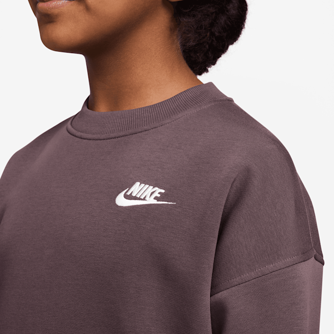 Nike   Sportswear Club Fleece Oversized Sweatshirt brązowy 94573 3