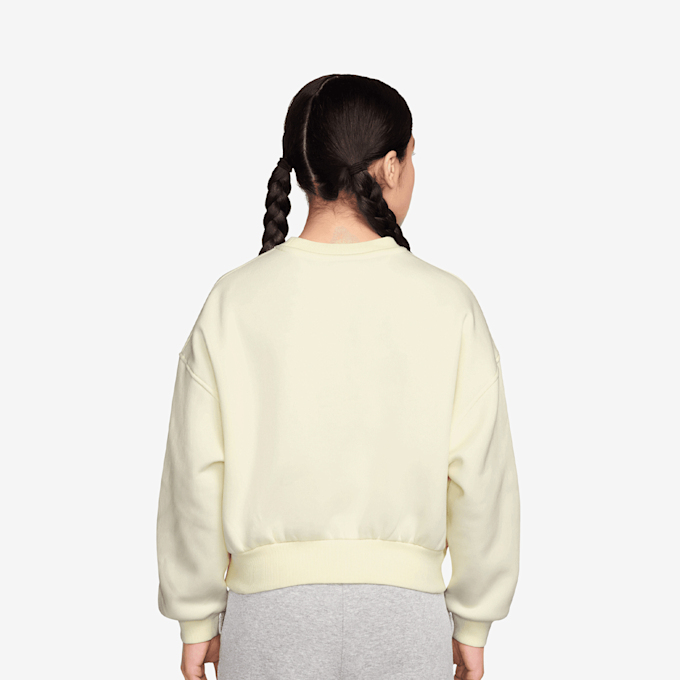 Nike   Sportswear Club Fleece Boxy Graphic Crew beige 94562 2