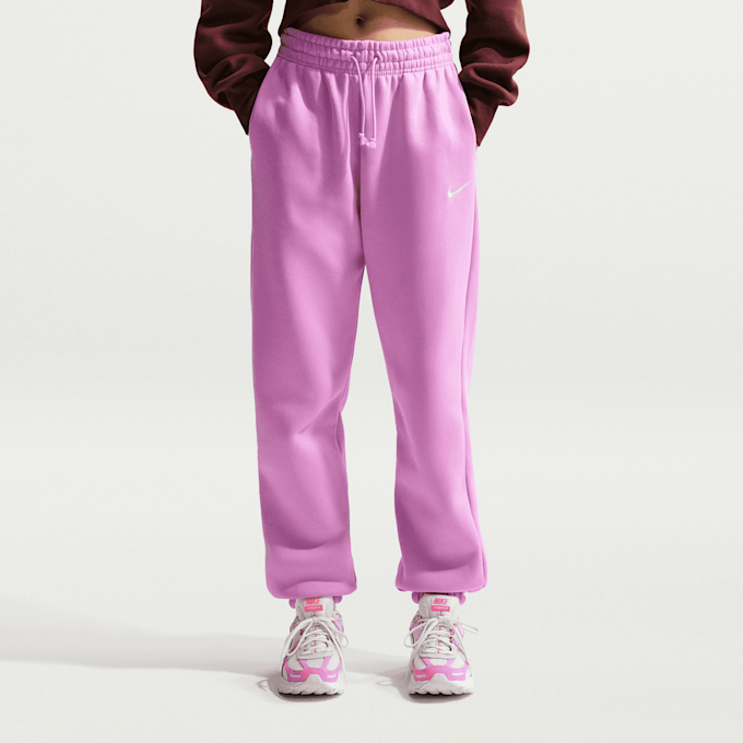 Nike   Sportswear Phoenix Fleece High-Waisted Oversized Sweatpants różowy 94580 1