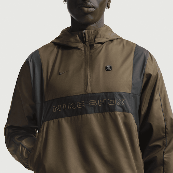 Nike   Sportswear Shox Woven Half-Zip Jacket brun 94547 3