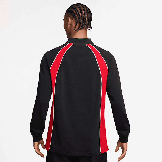 Jordan Flight Longsleeve Polo Jersey schwarz 94763 2