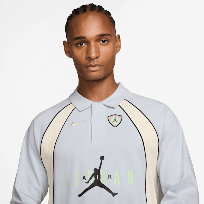 Jordan Flight Long-Sleeve Polo Jersey niebieski 94762 3