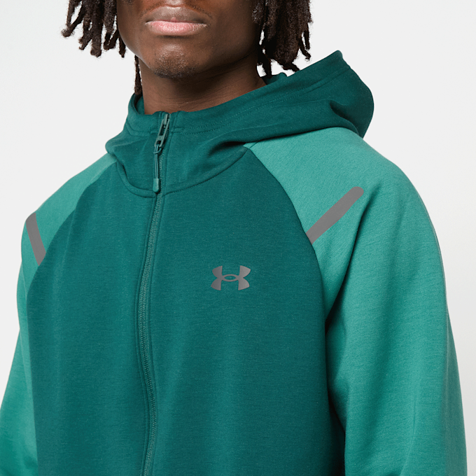 Under Armour Unstoppable Fleece Full-Zip Hoodie zelena 94882 3