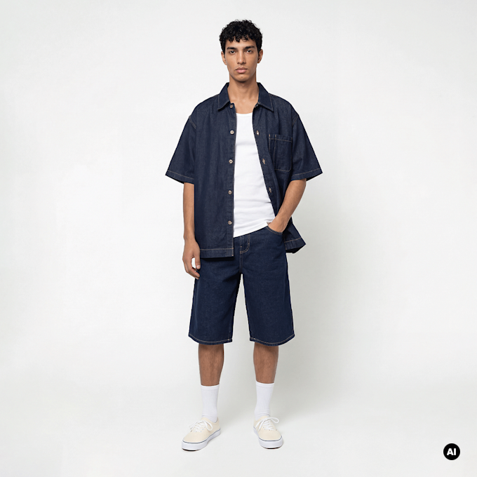 Dickies 958 13 Inch Loose Short Jeans plava 94927 5