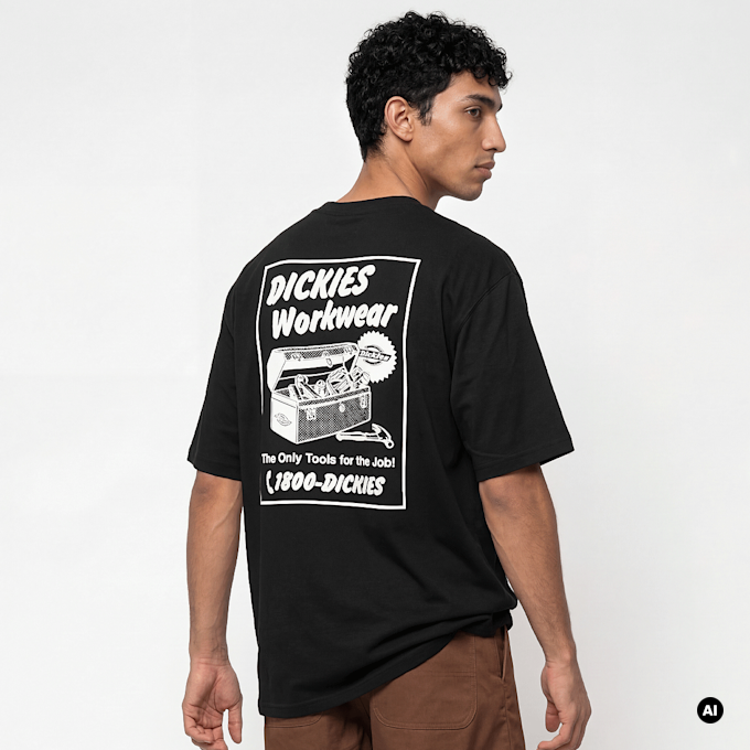 Dickies Dry Ridge Shortsleeve Tee zwart 94945 1