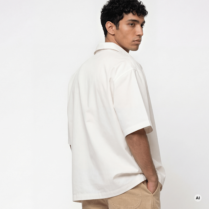 Dickies Cadiz Quarter Zip Shortsleeve Shirt beige 94947 2