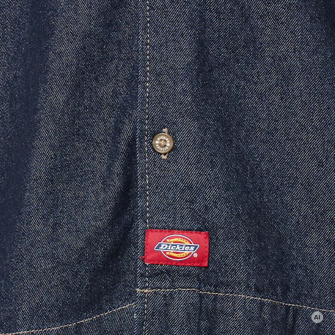 Dickies Denim Shortsleeve Shirt bleu 94950 3