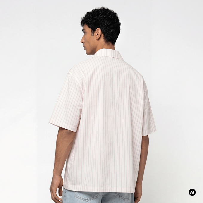 Dickies Venedocia Stripe Shortsleeve Shirt bianco 94952 2