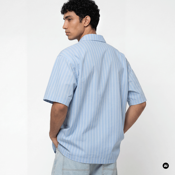 Dickies Venedocia Stripe Shortsleeve Shirt azul 94951 2