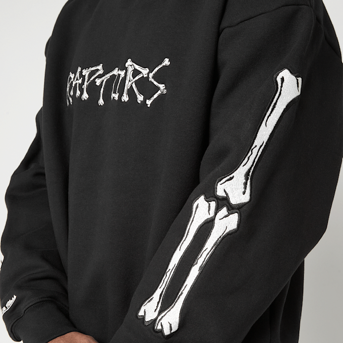 Mitchell & Ness NBA Toronto Raptors Bone Words Boxy Crewneck preto 95029 3