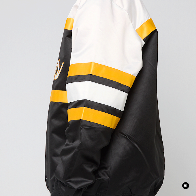 Mitchell & Ness NBA L.A. Lakers Team Color Head Coach Light Weight Satin Jacket schwarz 95043 5