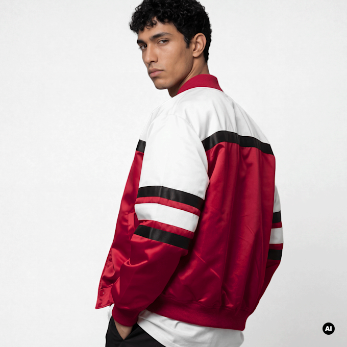 Mitchell & Ness NBA Chicago Bulls Team Color Head Coach Light Weight Satin Jacket rot 95040 2