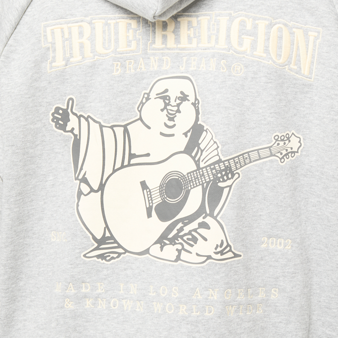 True Religion Taped Super T Cinched Zip Up szary 95077 3