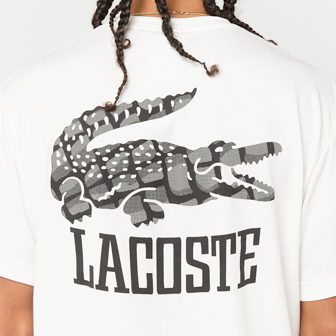 Lacoste T-Shirt Backprint blanco 95259 3