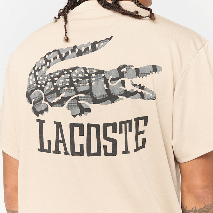 Lacoste T-Shirt Backprint bež 95264 3