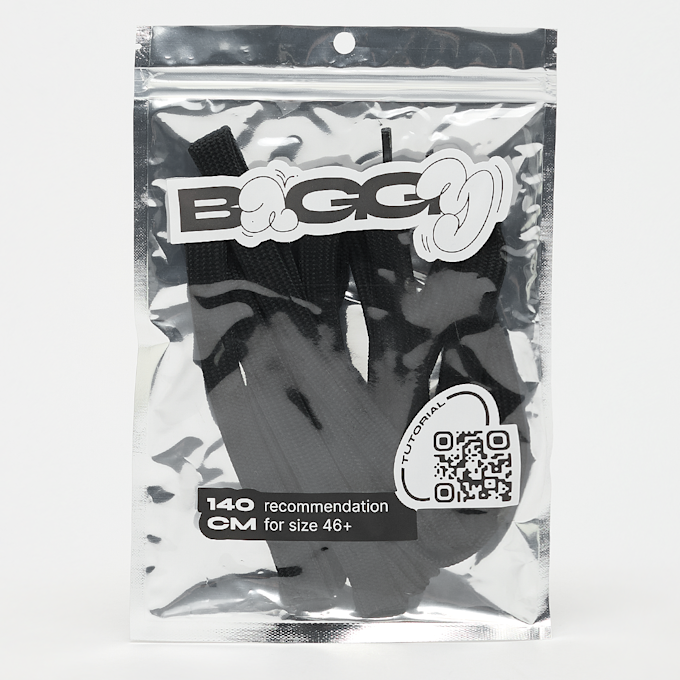 BAGGY Fat Laces 2 Layer 140cm zwart 95449 1