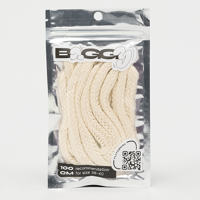 BAGGY Cord Laces 100cm beż 95432 1