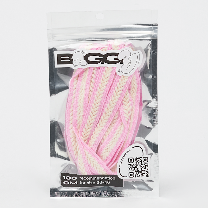 BAGGY Braid Cord Laces 100cm bege 95433 1