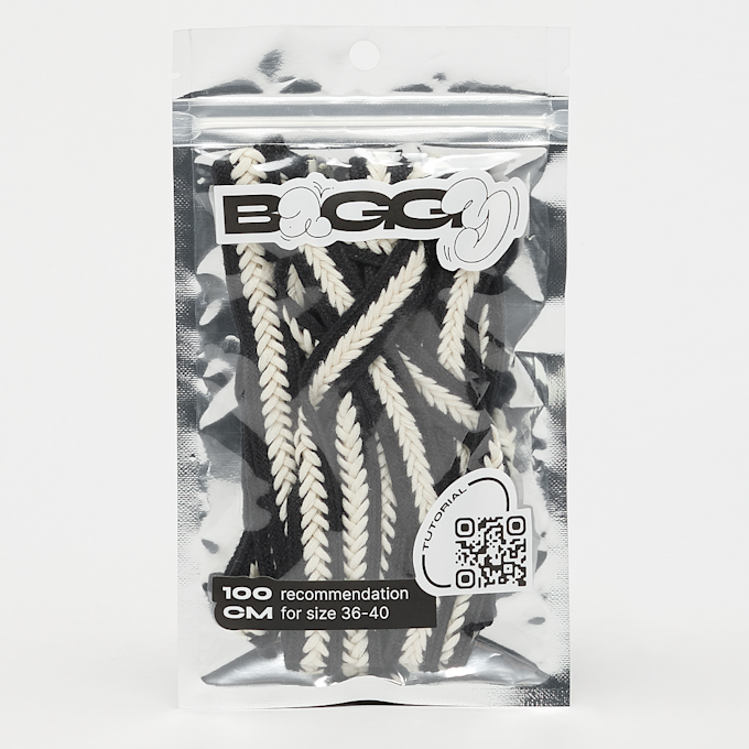 BAGGY Braid Cord Laces 100cm schwarz 95440 1