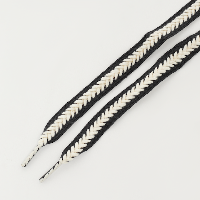 BAGGY Braid Cord Laces 100cm noir 95440 2