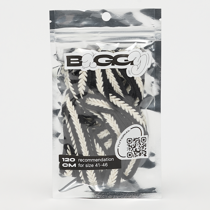 BAGGY Braid Cord Laces 120cm zwart 95450 1