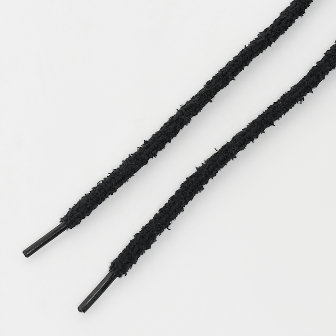 BAGGY Round Fuzzy Laces 100cm noir 95483 2
