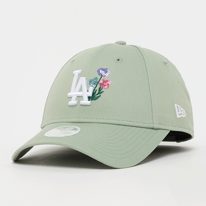 New Era Female 9Forty Floral Icon MLB Los Angeles Dodgers grün 95470 1