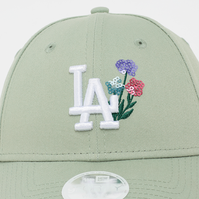 New Era Female 9Forty Floral Icon MLB Los Angeles Dodgers verde 95470 4