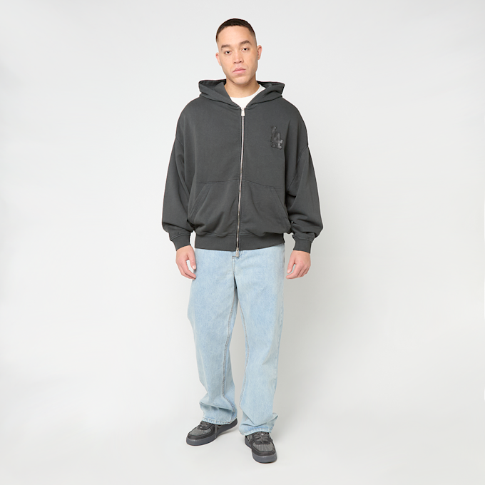 New Era MLB Washed Fullzip Hoodie Los Angeles Dodgers gris 95551 5