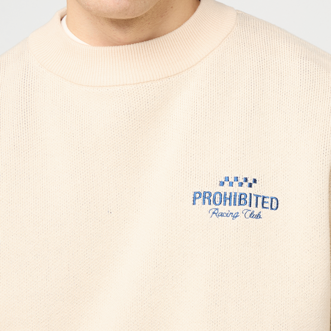 Prohibited Vortex Knit Sweater beige 95816 3