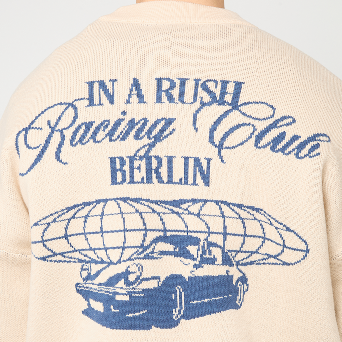 Prohibited Vortex Knit Sweater beż 95816 4