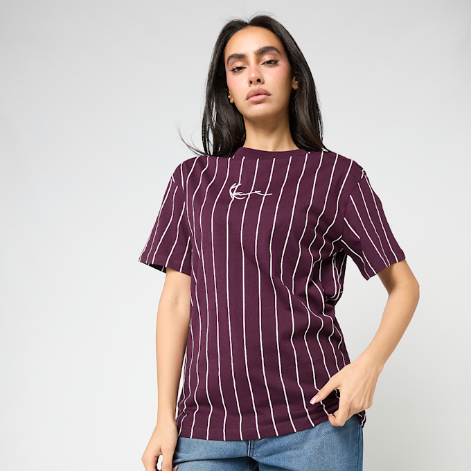 Karl Kani Small Signature Essential Pinstripe OS Tee crvena 95864 1