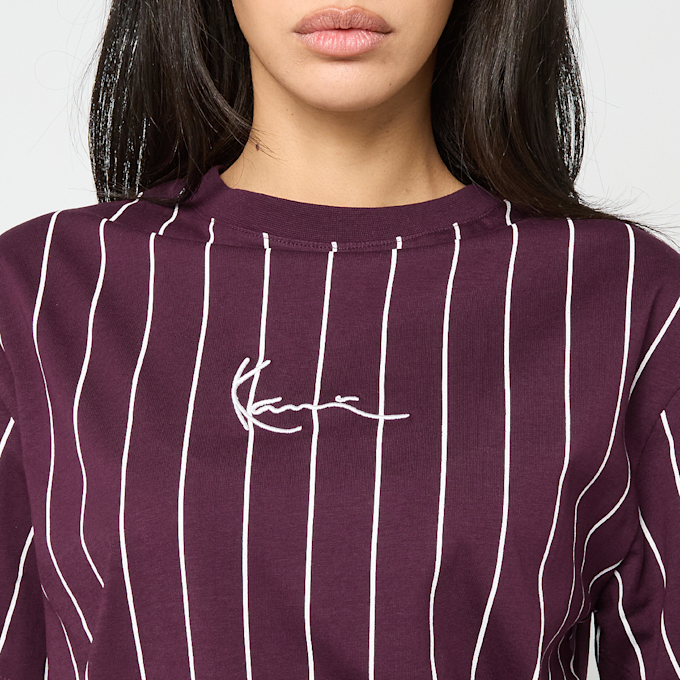 Karl Kani Small Signature Essential Pinstripe OS Tee rojo 95864 3