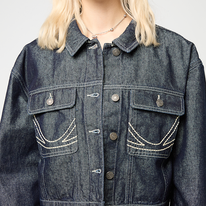 Karl Kani Rinsed Cropped Denim Jacket azul 95866 3