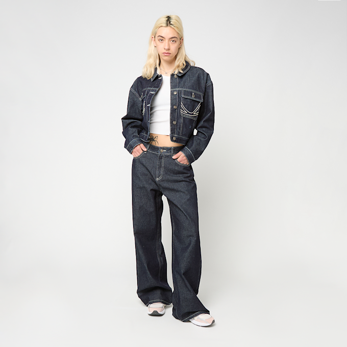 Karl Kani Rinsed Cropped Denim Jacket azul 95866 4