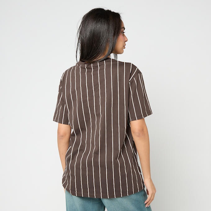 Karl Kani Small Signature Essential Pinstripe OS Tee braun 95878 2
