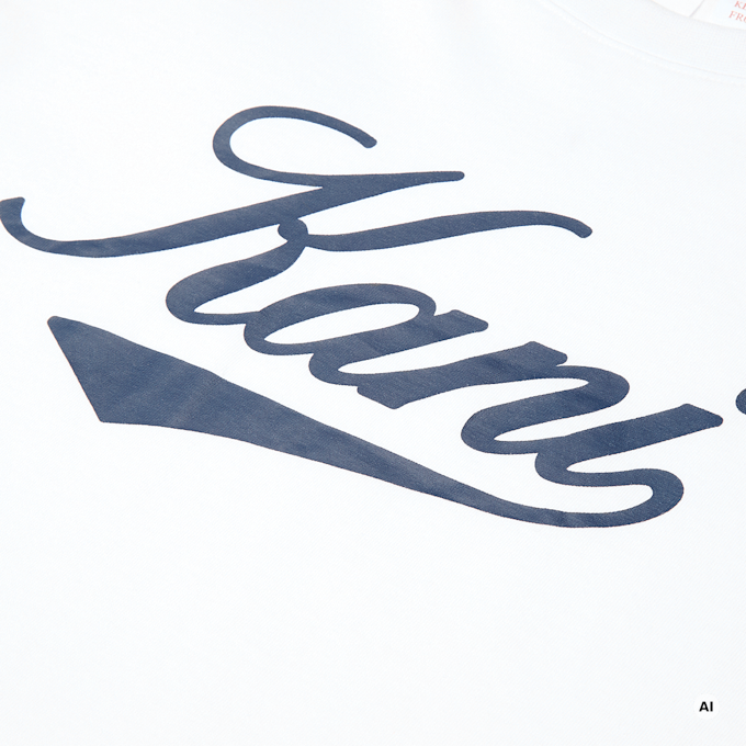 Karl Kani Cursive Varsity Longsleeve Junior bianco 96075 3
