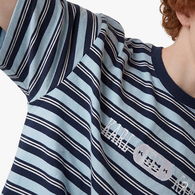 Karl Kani Heritage 89 Stripe T-Shirt azul 96137 3