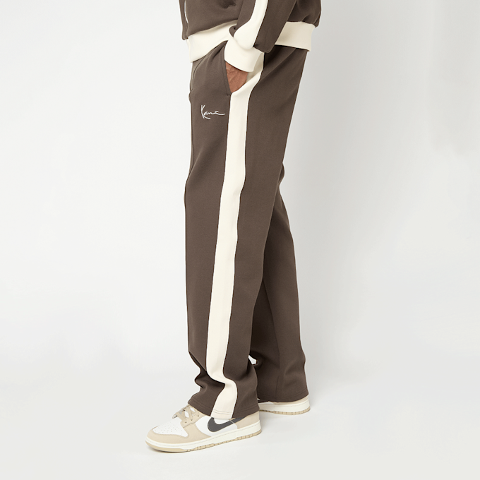 Karl Kani Signature Sidestripe Pique Trackpants brun 96096 3