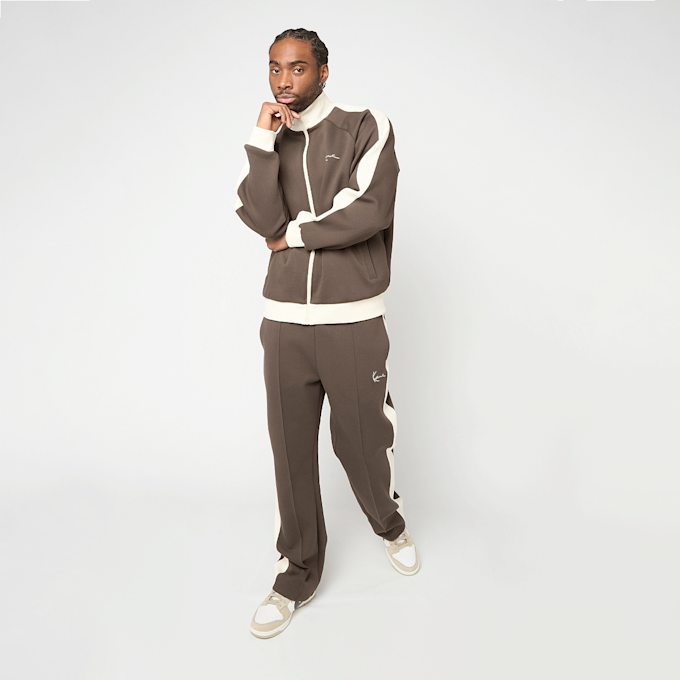 Karl Kani Signature Sidestripe Pique Trackpants brun 96096 5