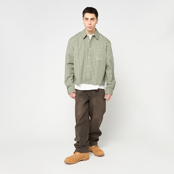 Karl Kani Signature Check Boxy Shirt zelena 96094 4