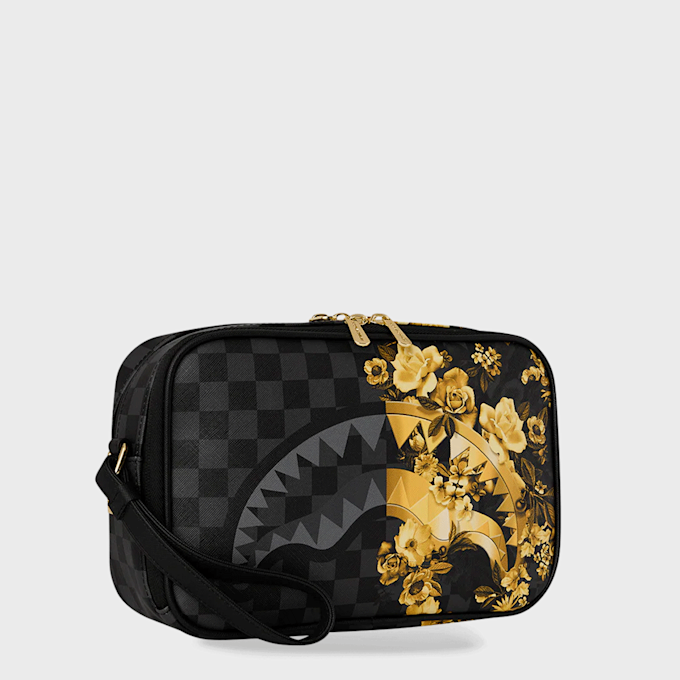 SPRAYGROUND Gold Floral Remis Toiletry Brick schwarz 96195 2