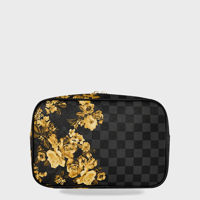 SPRAYGROUND Gold Floral Remis Toiletry Brick zwart 96195 3