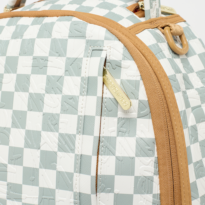 SPRAYGROUND Graff Embossed Cream Check Backpack branco 96189 4