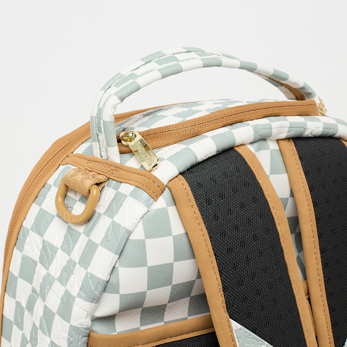 SPRAYGROUND Graff Embossed Cream Check Backpack blanco 96189 5
